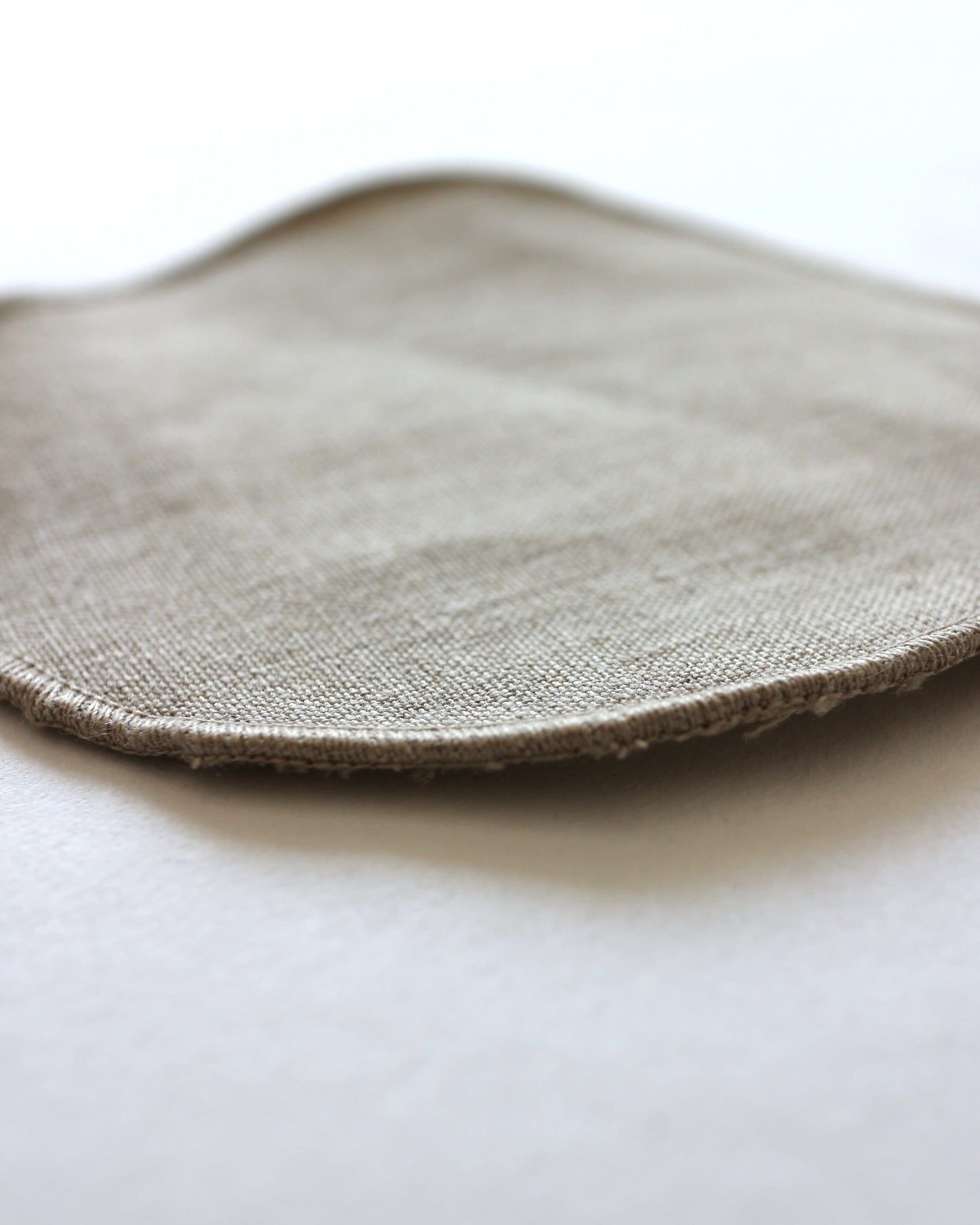 Waschbare Abschminkpads aus reinem Bio-Leinen im 5er Set, Flachs (UNDYED)