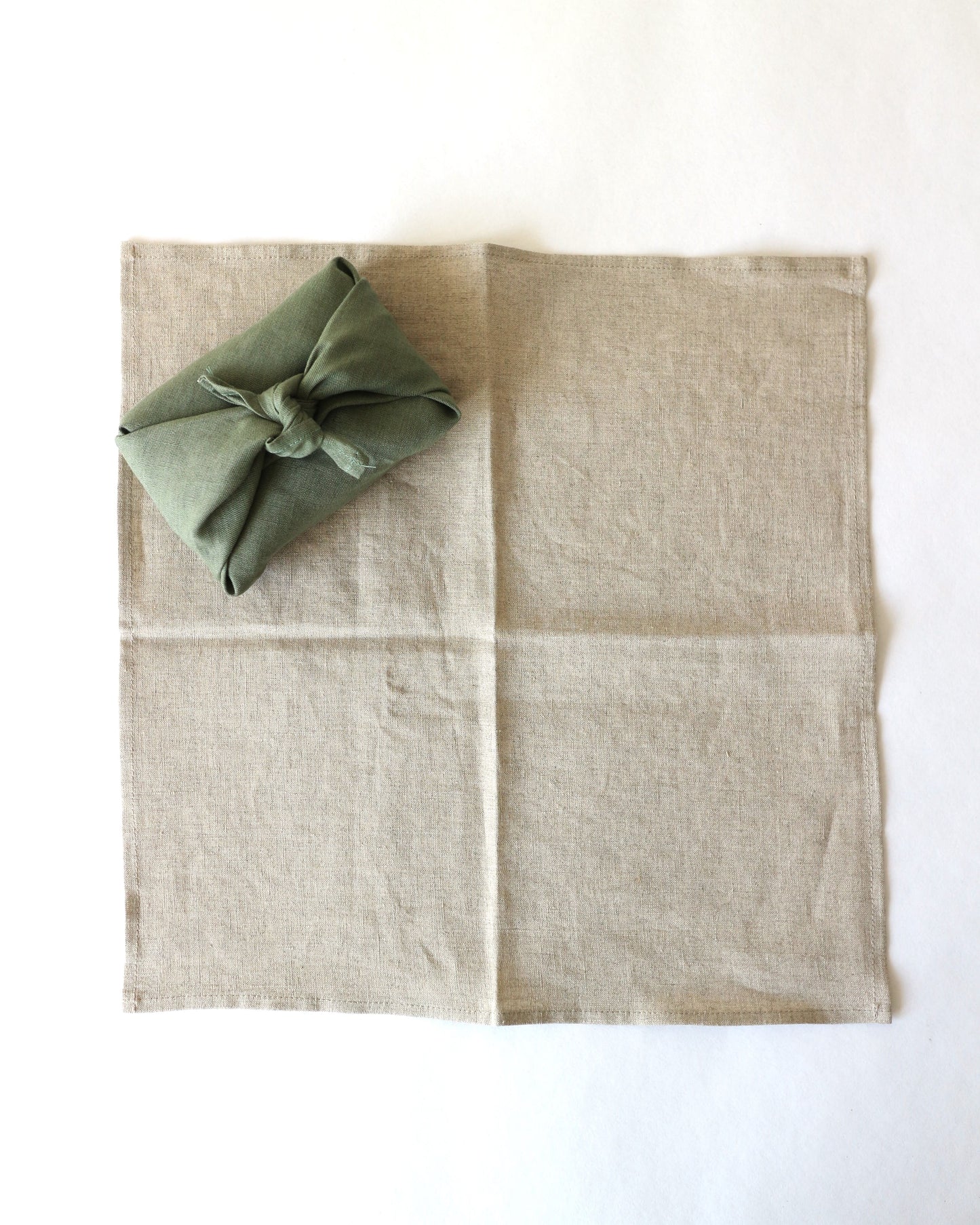 Furoshiki Tuch aus reinem Bio-Leinen in fünf Farben