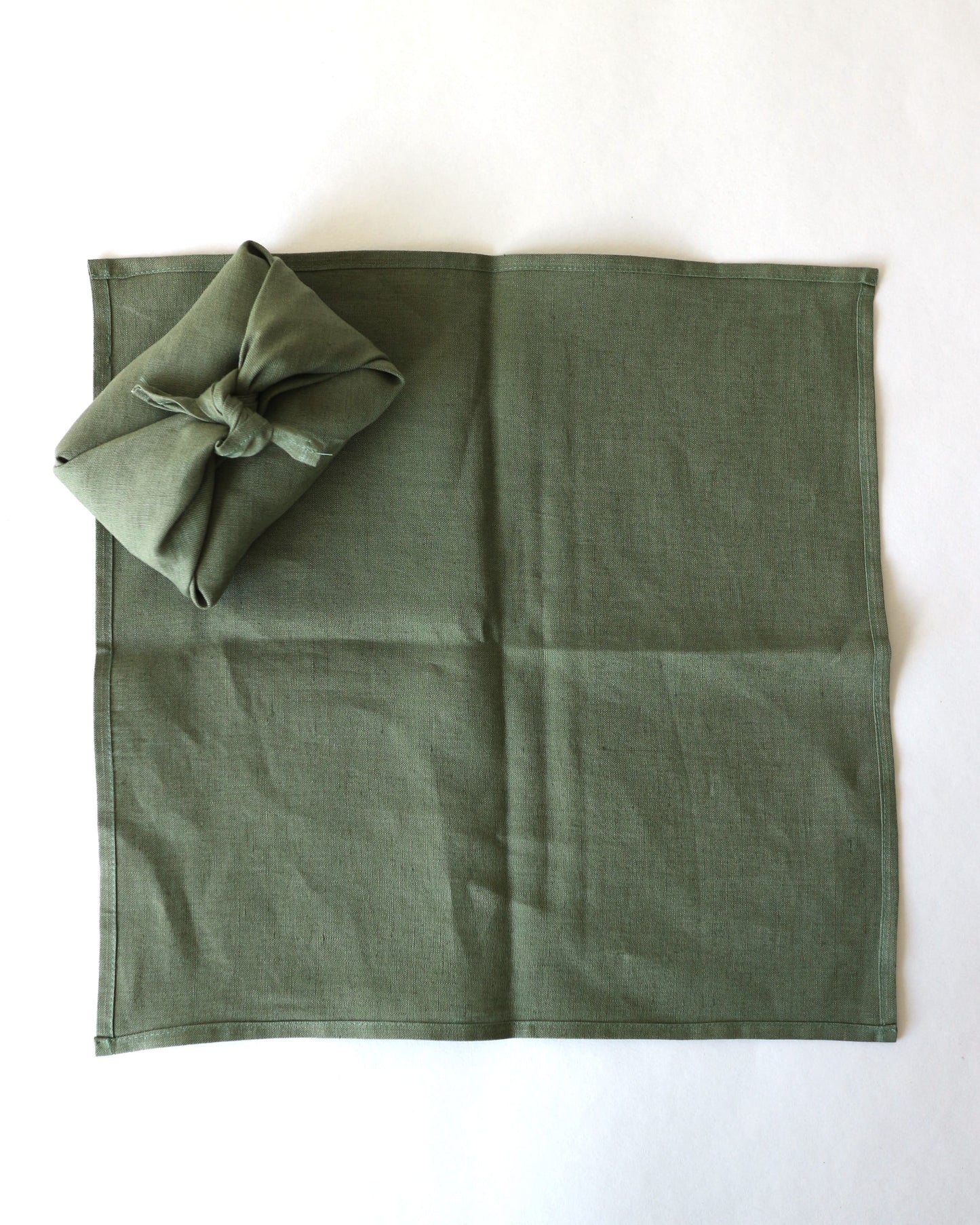 Furoshiki Tuch aus reinem Bio-Leinen in fünf Farben