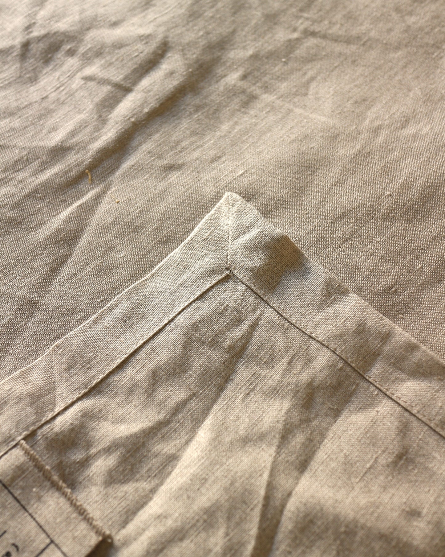 Tagesdecke aus reinem Bio-Leinen, Flachs (UNDYED)