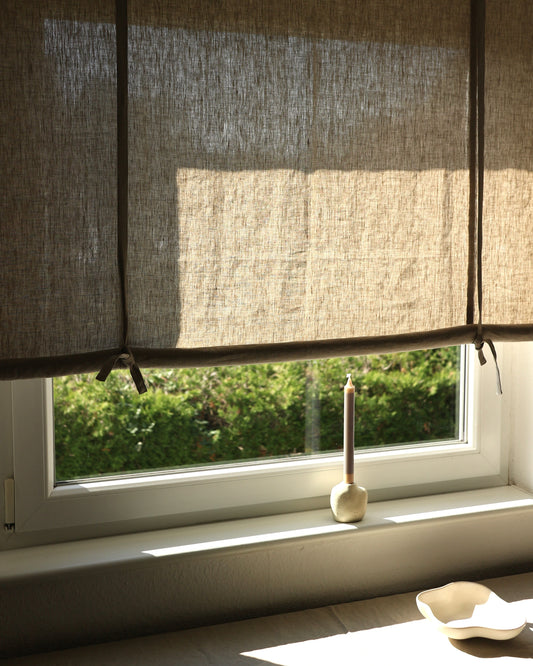 Leinenrollo aus reinem Bio-Leinen, Flachs (UNDYED)