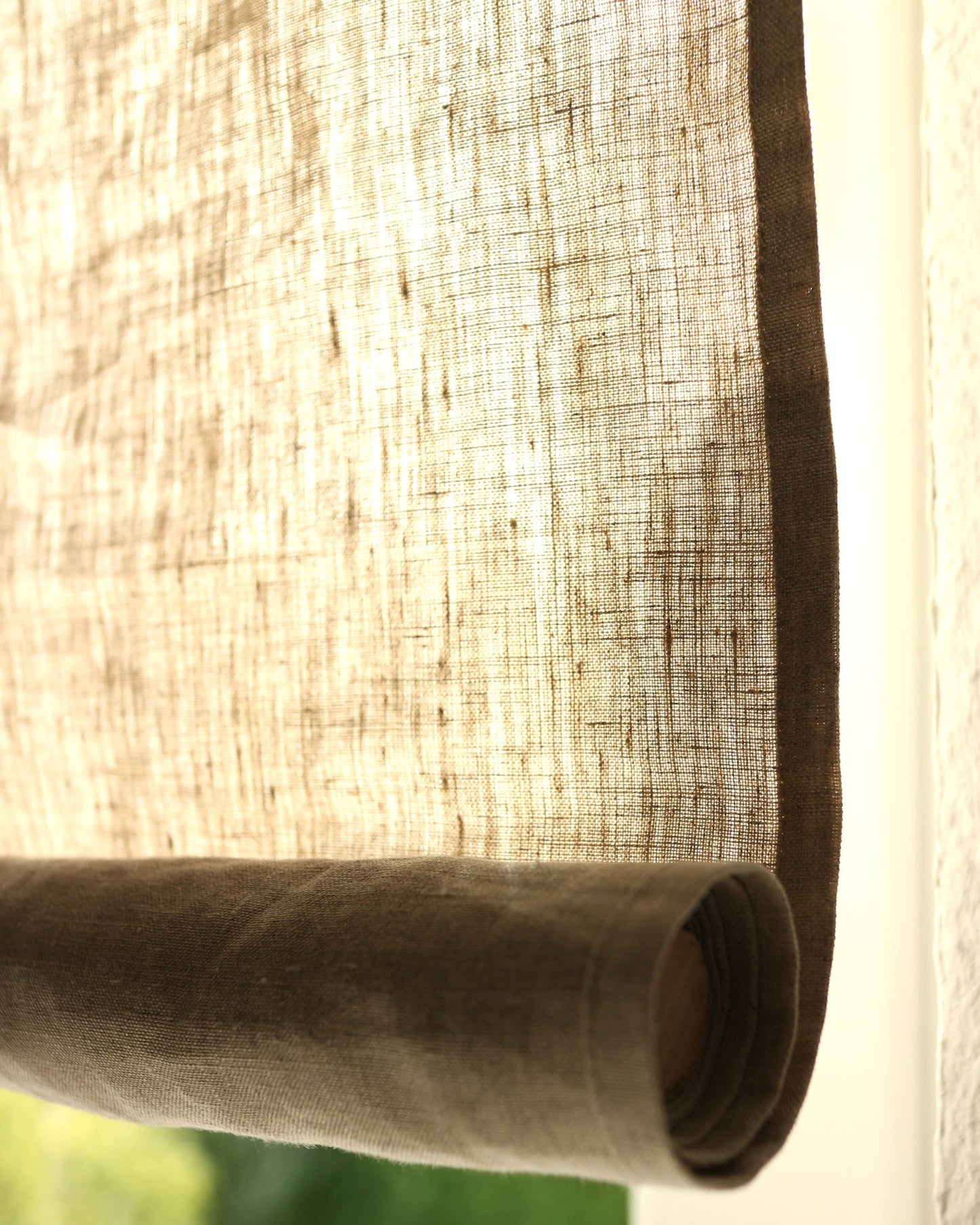 Leinenrollo aus reinem Bio-Leinen, Flachs (UNDYED)
