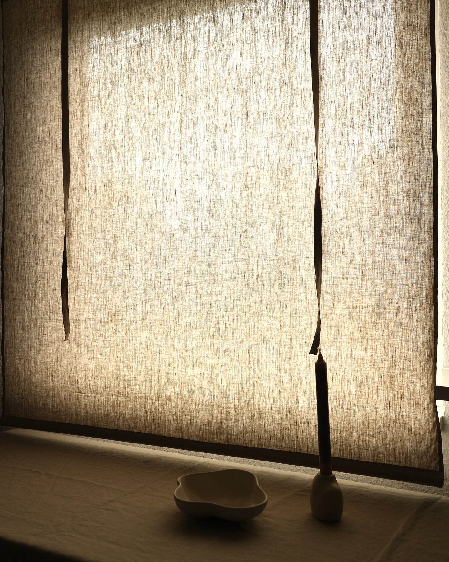 Leinenrollo aus reinem Bio-Leinen, Flachs (UNDYED)