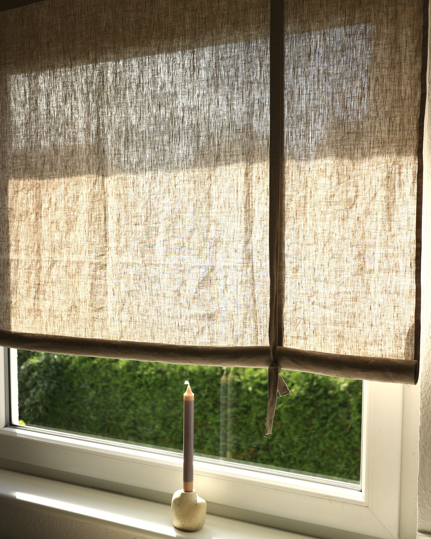 Leinenrollo aus reinem Bio-Leinen, Flachs (UNDYED)