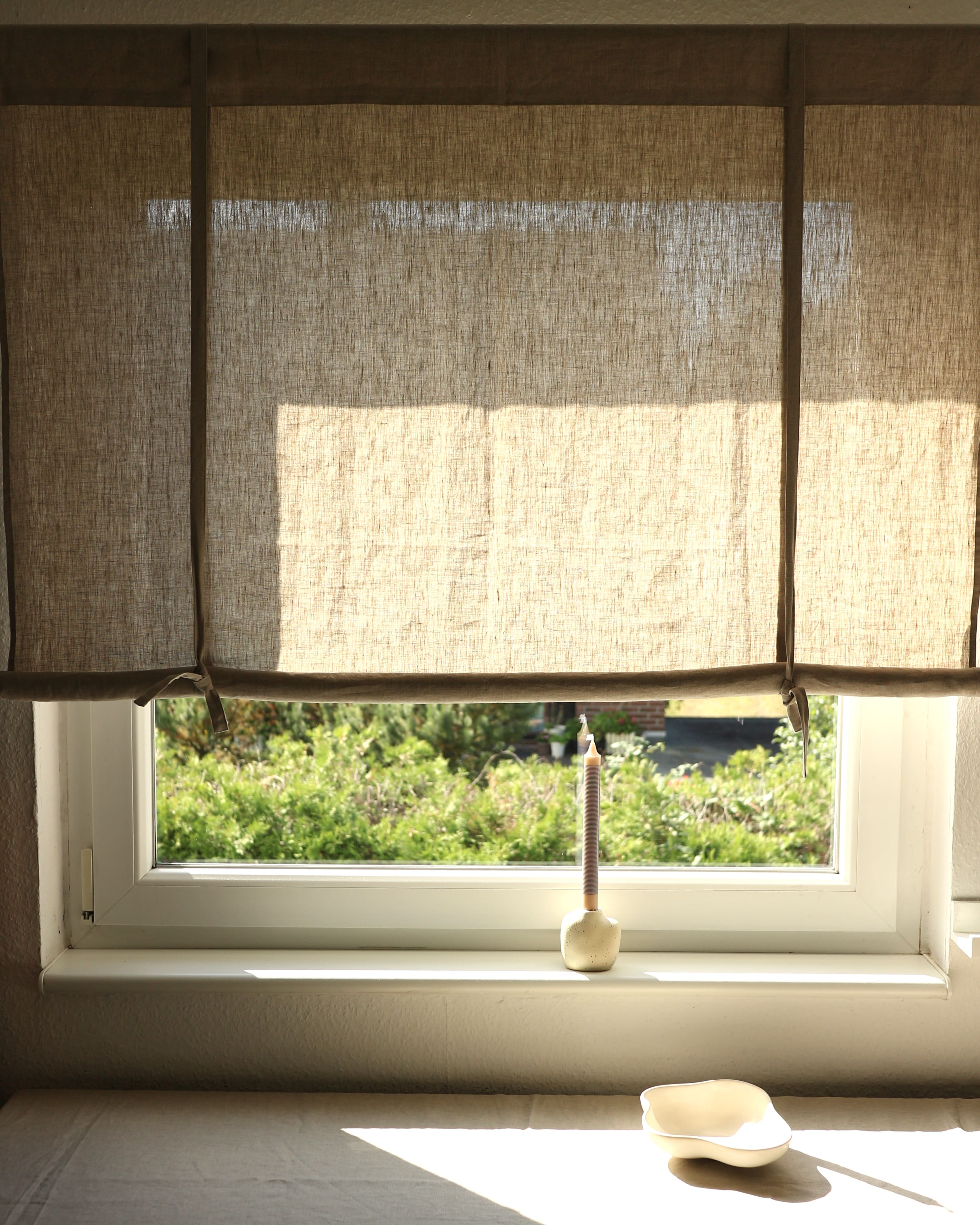 Bio-Leinen Rollo in Flachs (undyed)