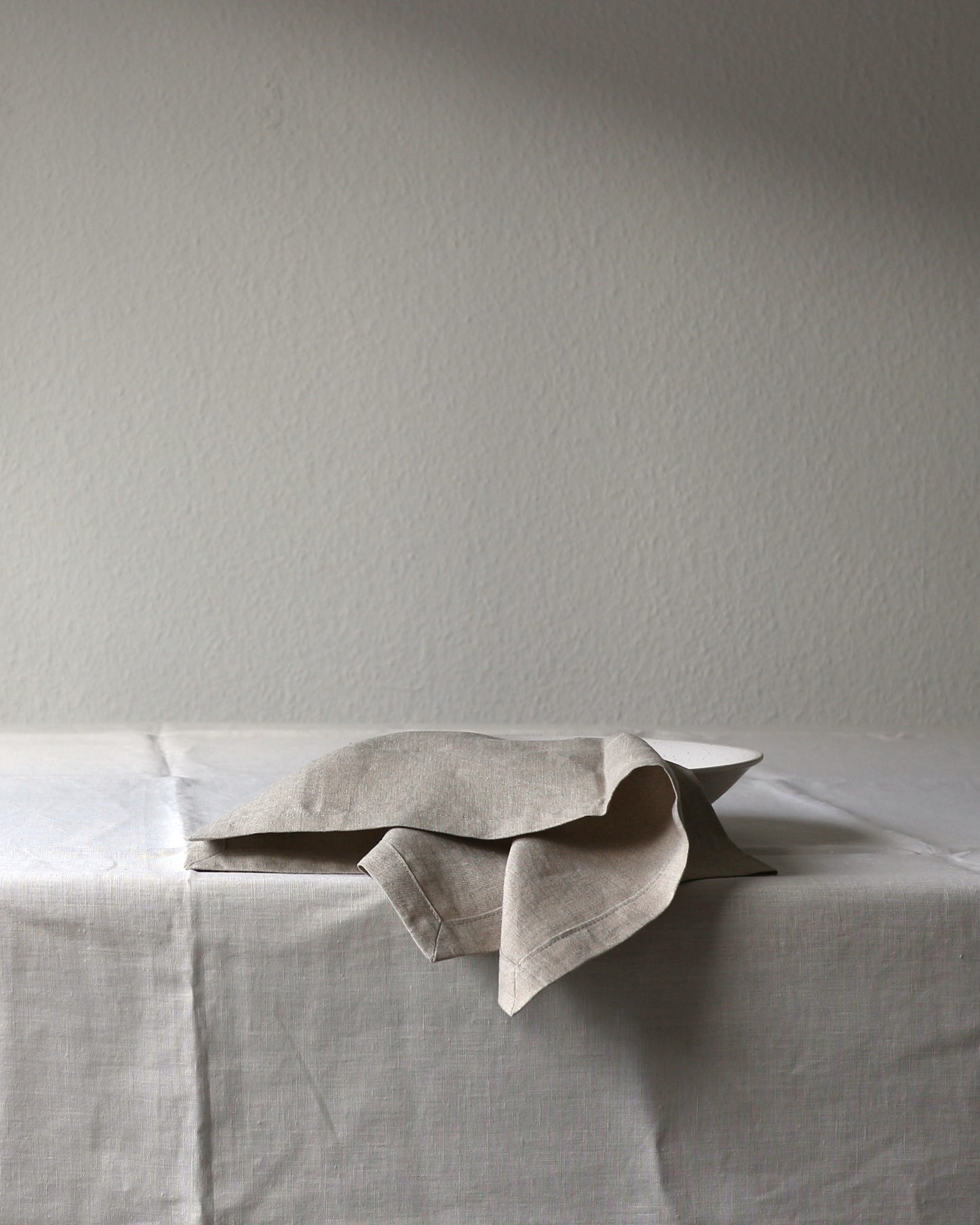 Leinenservietten im 2er Set aus reinem Bio-Leinen, Flachs (UNDYED)