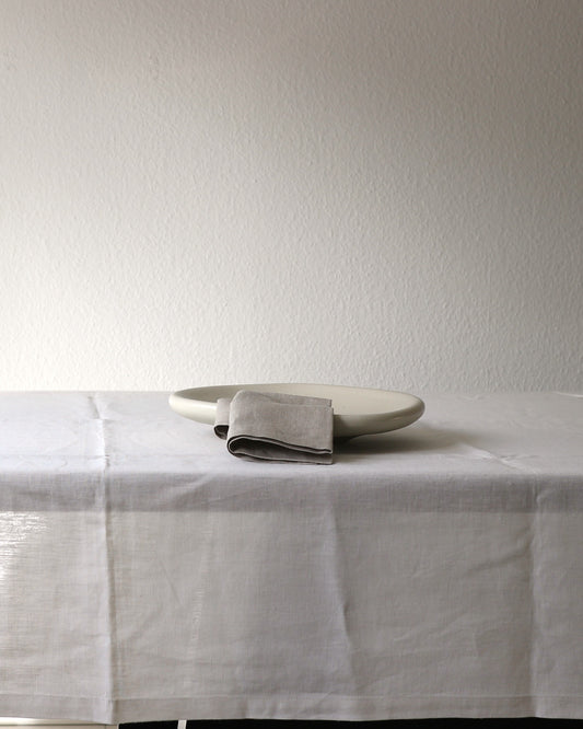 Leinenservietten im 2er Set aus reinem Bio-Leinen, Flachs (UNDYED)