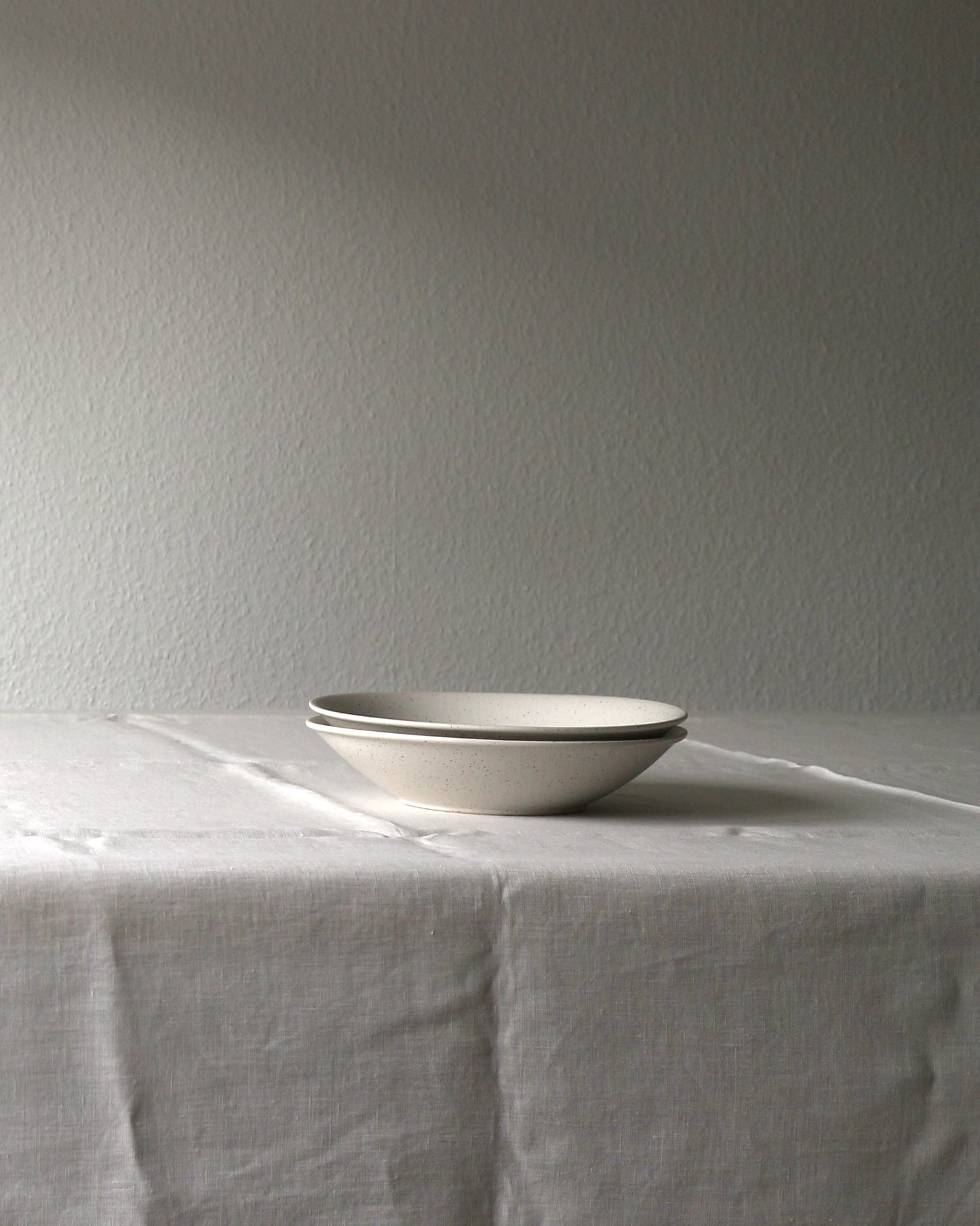 Leinentischdecke aus reinem Bio-Leinen, Offwhite