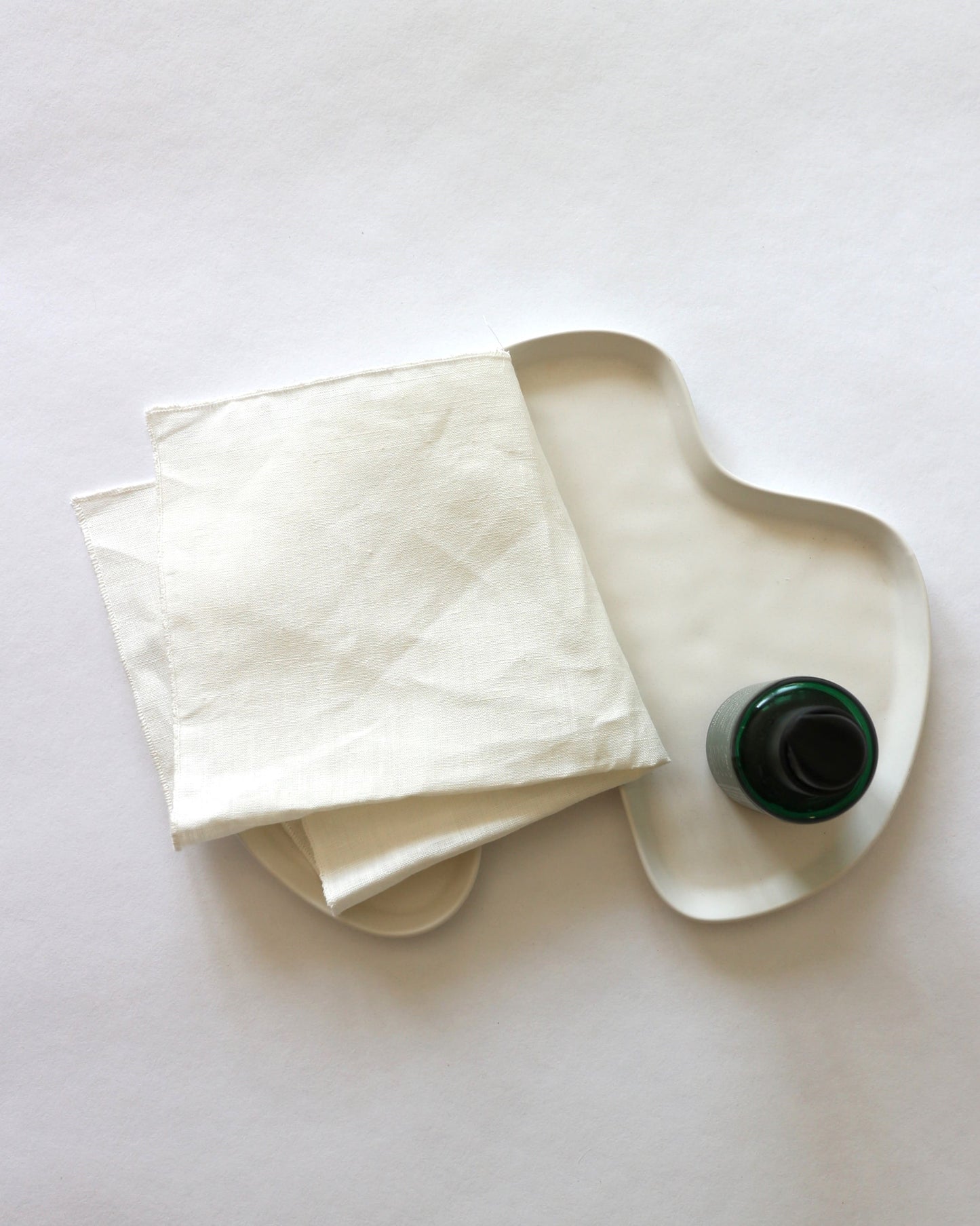 Seiftücher aus reinem Bio-Leinen im 2er Set