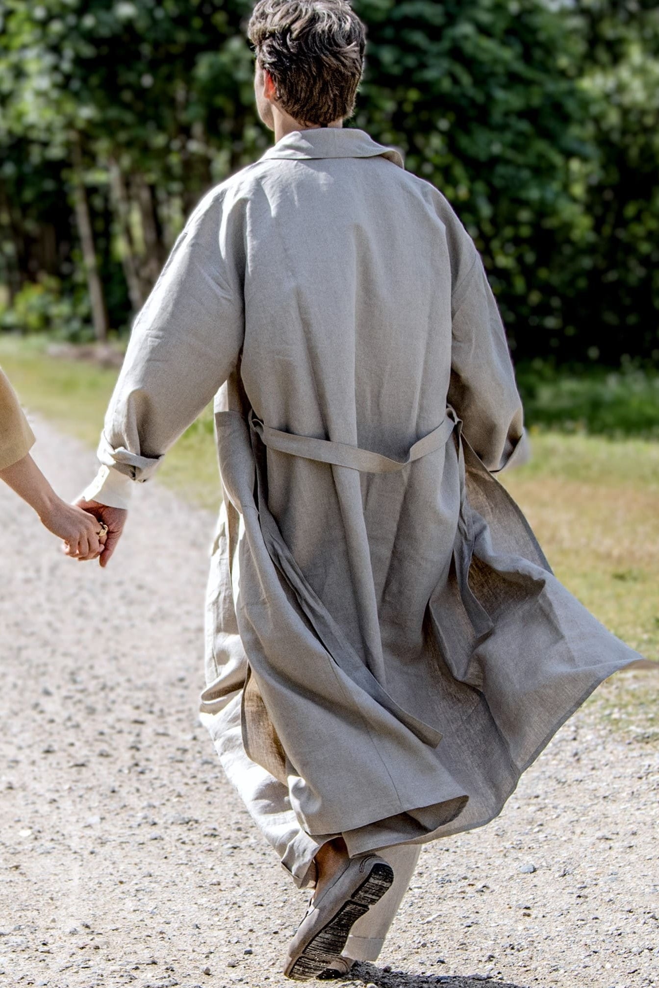 Leinenmantel in Flachs (Undyed) aus 100% Bio-Leinen