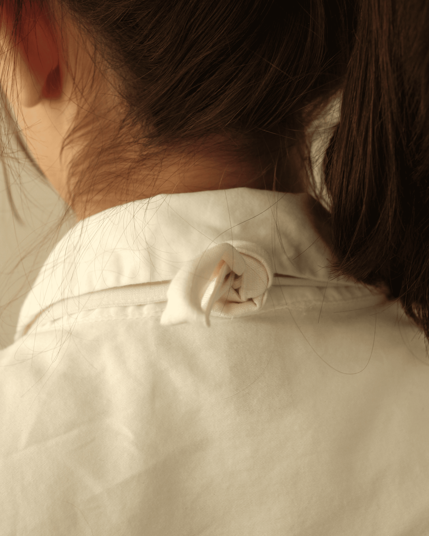 Leinenschürze aus reinem Bio-Leinen, Offwhite