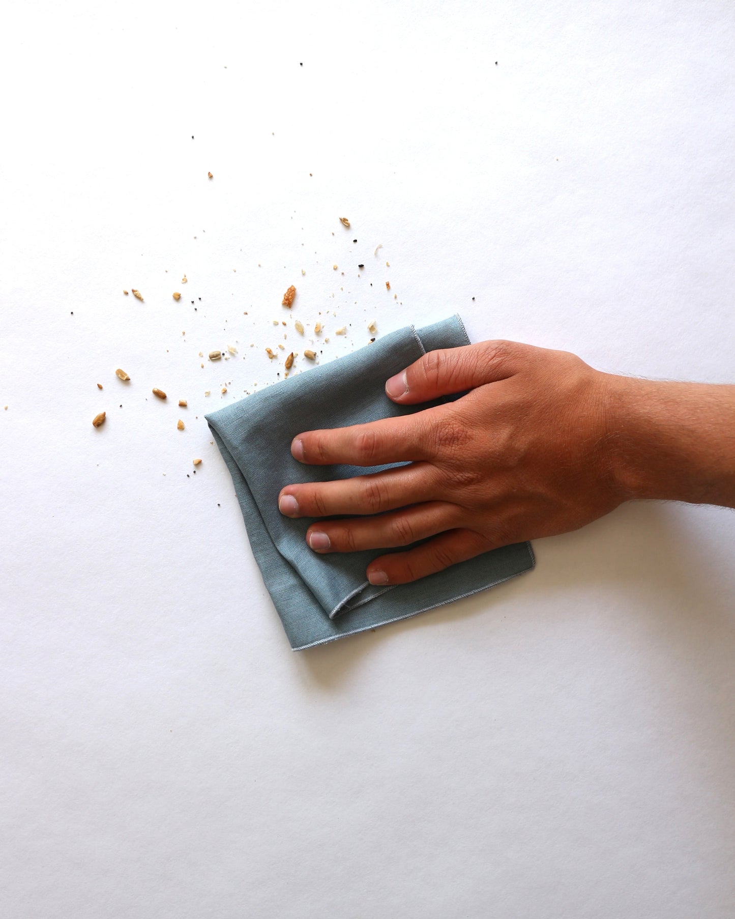 Wiederverwendbare Küchenrolle aus reinem Bio-Leinen im 5er Set
