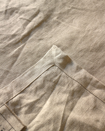 Tagesdecke aus reinem Bio-Leinen, Flachs (UNDYED)