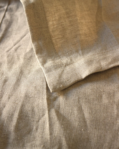 Tagesdecke aus reinem Bio-Leinen, Flachs (UNDYED)