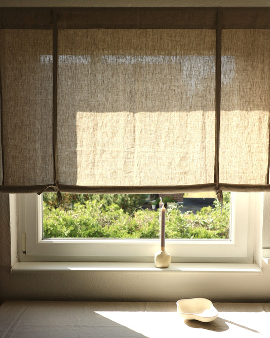 Leinenrollo aus reinem Bio-Leinen, Flachs (UNDYED)