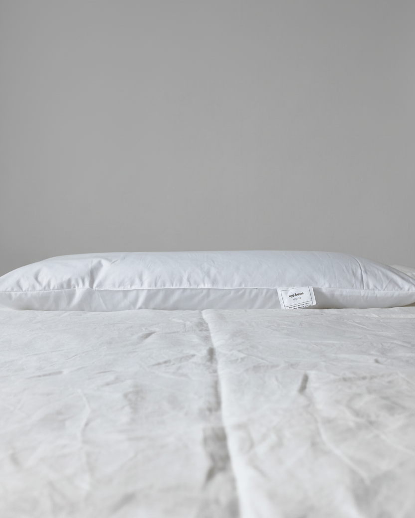 Naturkissen aus Bio-Hanf 40x80 cm in Bio-Baumwollbezug