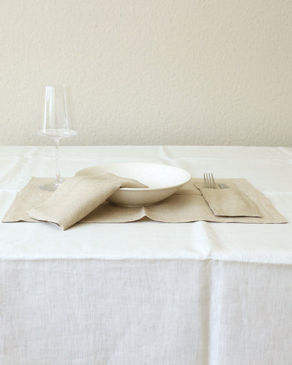 Bestecktaschen im 2er Set aus reinem Bio-Leinen, Flachs (UNDYED)