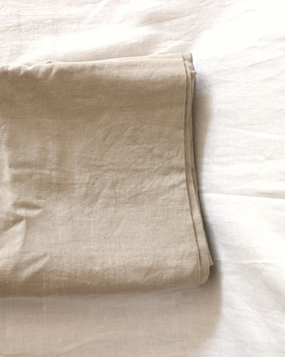 Bettlaken aus reinem Bio-Leinen, Flachs (UNDYED)
