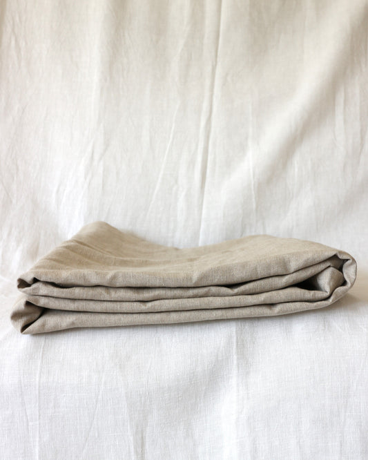 Bio-Leinenstoff als Meterware in Flachs (Undyed)