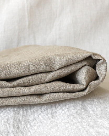 Bio-Leinenstoff als Meterware in Flachs (Undyed)