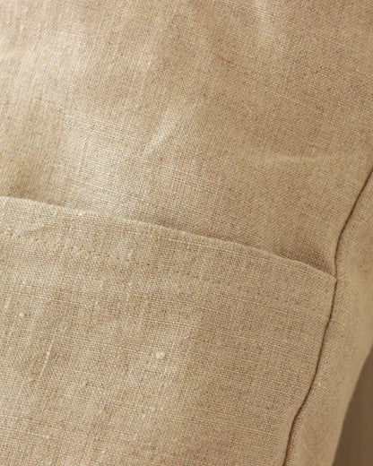 Kissenbezug 50x90 cm aus reinem Bio-Leinen, Flachs (UNDYED)