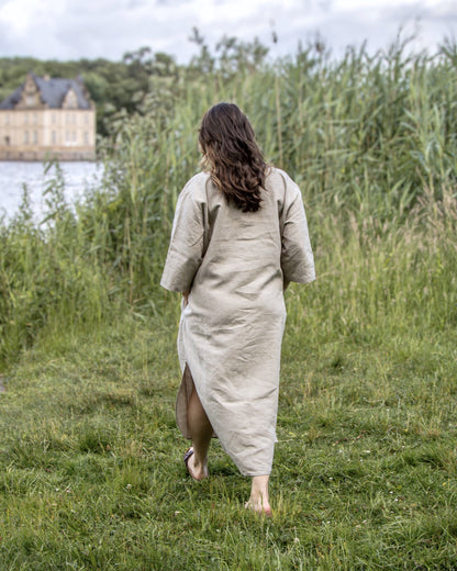 Leinenkleid in Flachs (Undyed) aus 100% Bio-Leinen