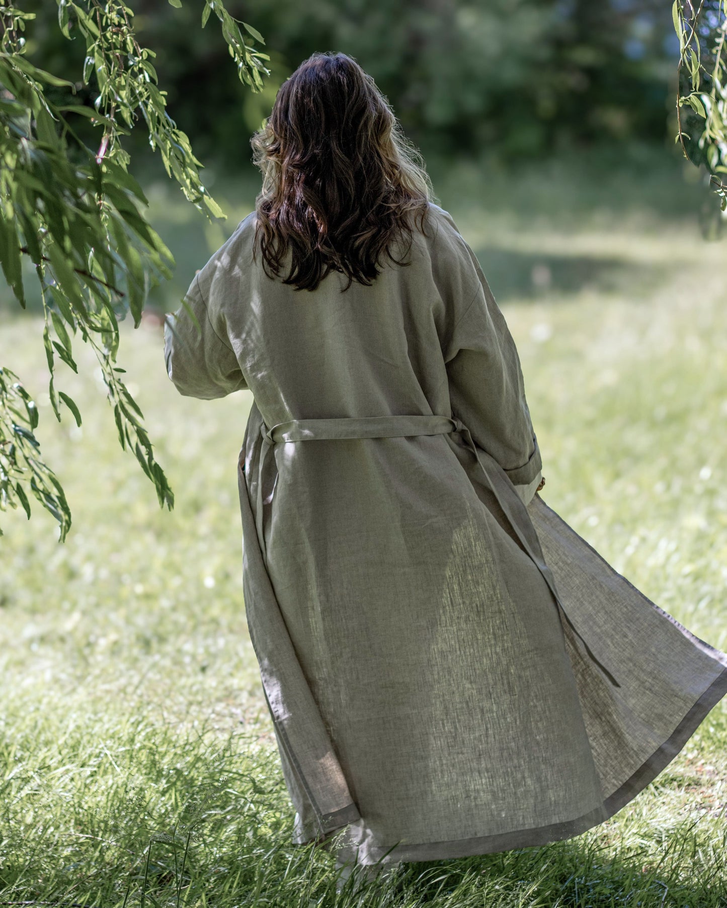 Leinenmantel in Flachs (Undyed) aus 100% Bio-Leinen