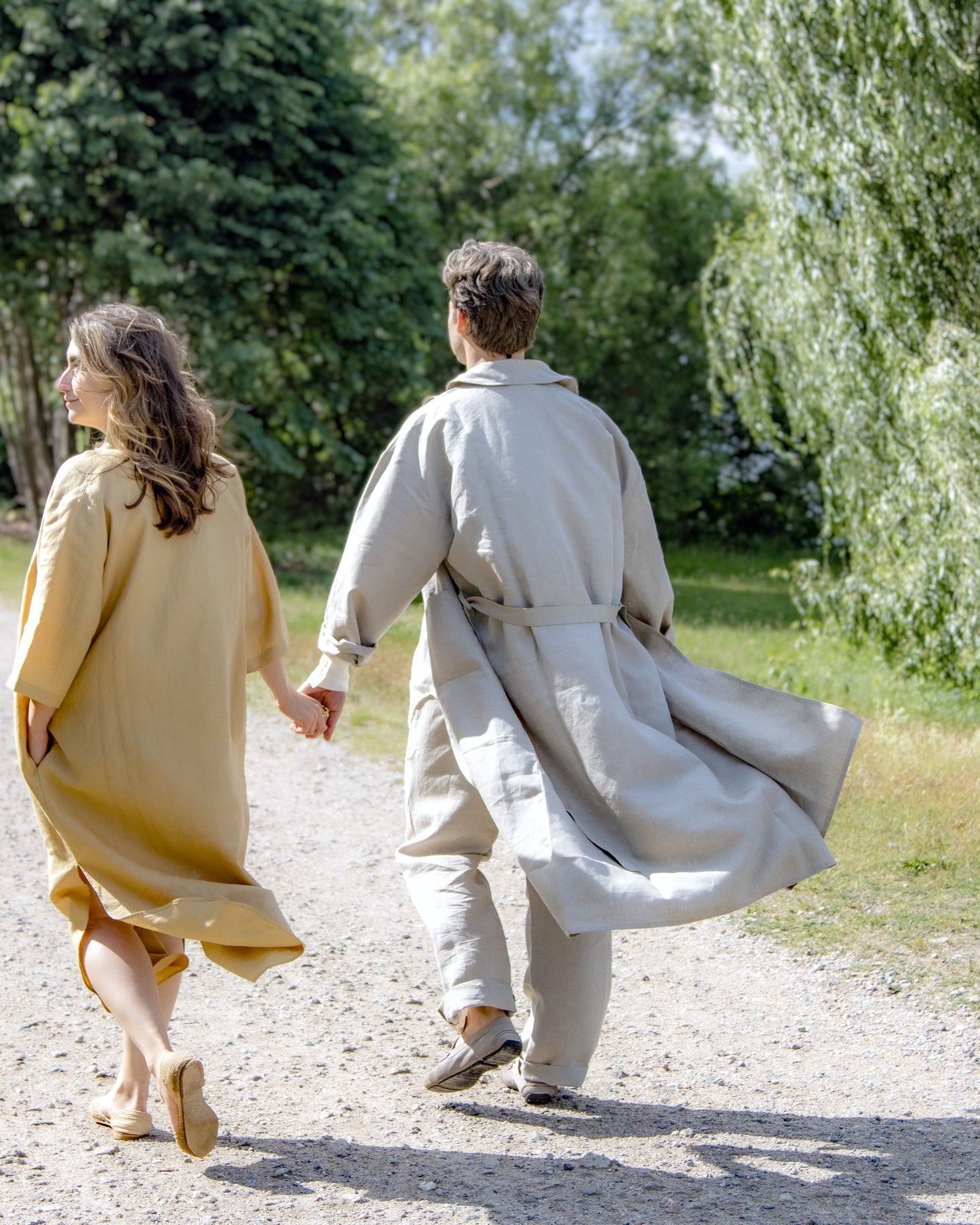 Leinenmantel in Flachs (Undyed) aus 100% Bio-Leinen
