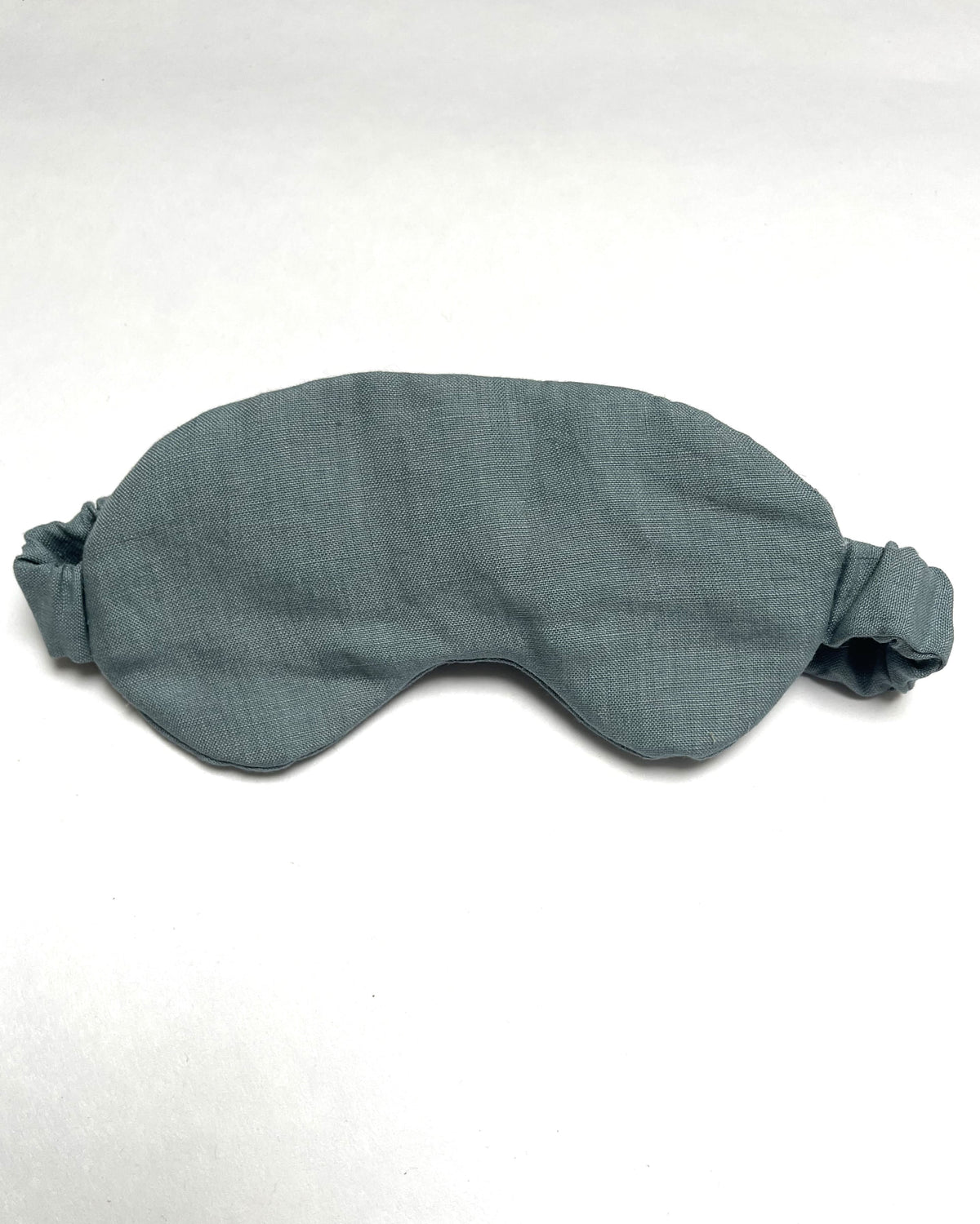 Schlafmaske aus Bio-Leinen, Seeblau