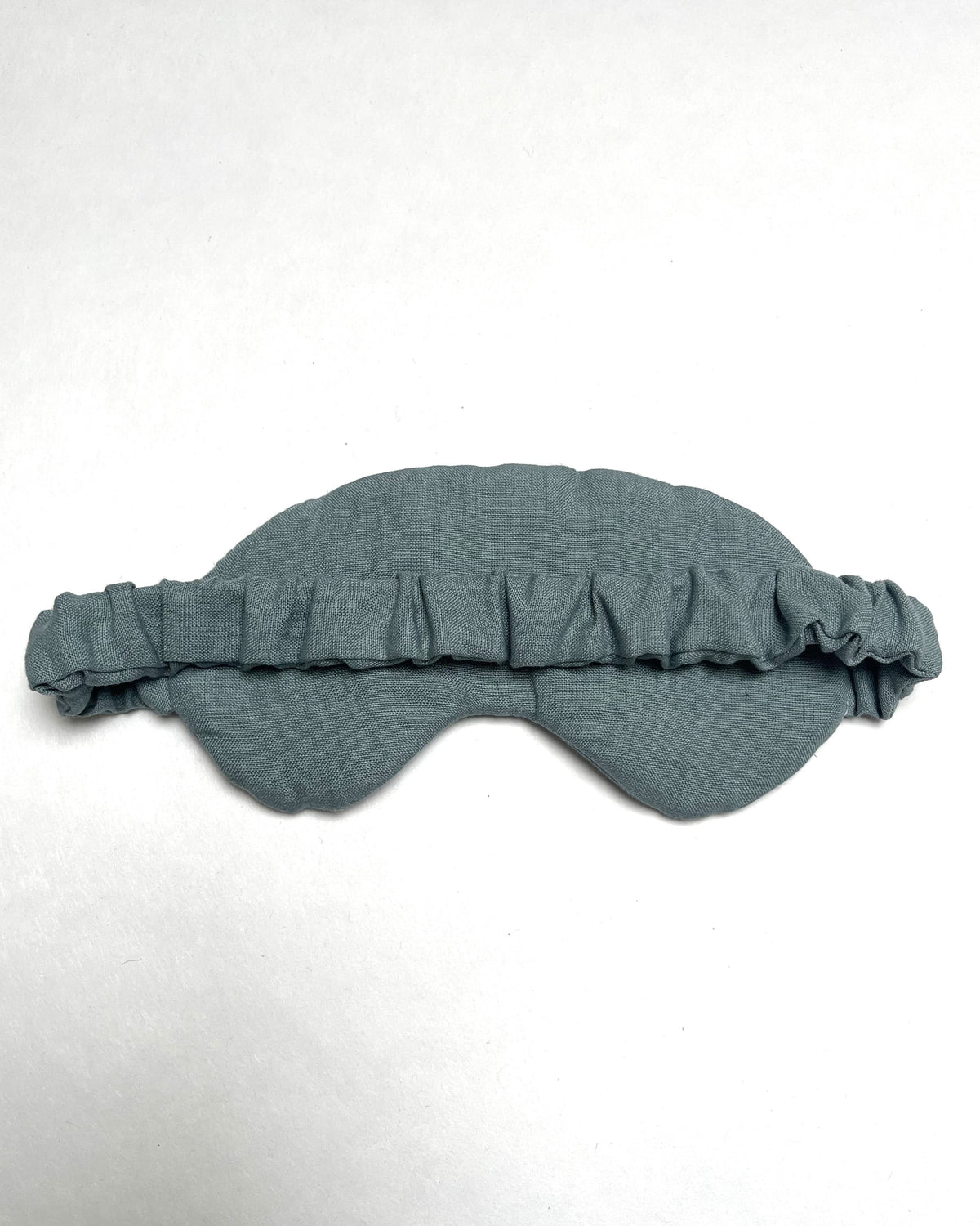 Schlafmaske aus Bio-Leinen, Seeblau
